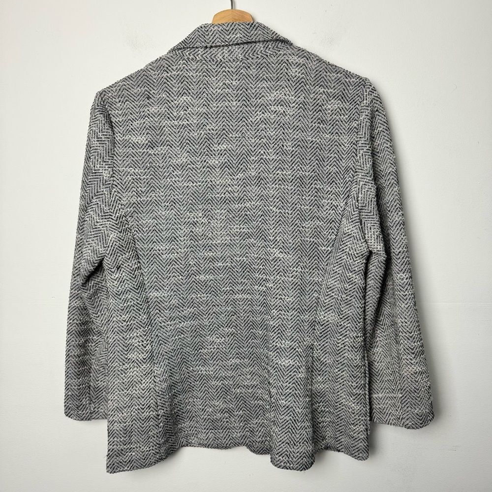 Max Studio Gray Herringbone Blazer - image 6